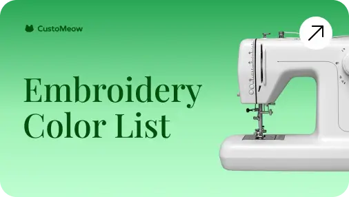 Embroidery supported color list