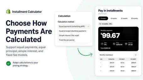 Uses merchant-preset term plans