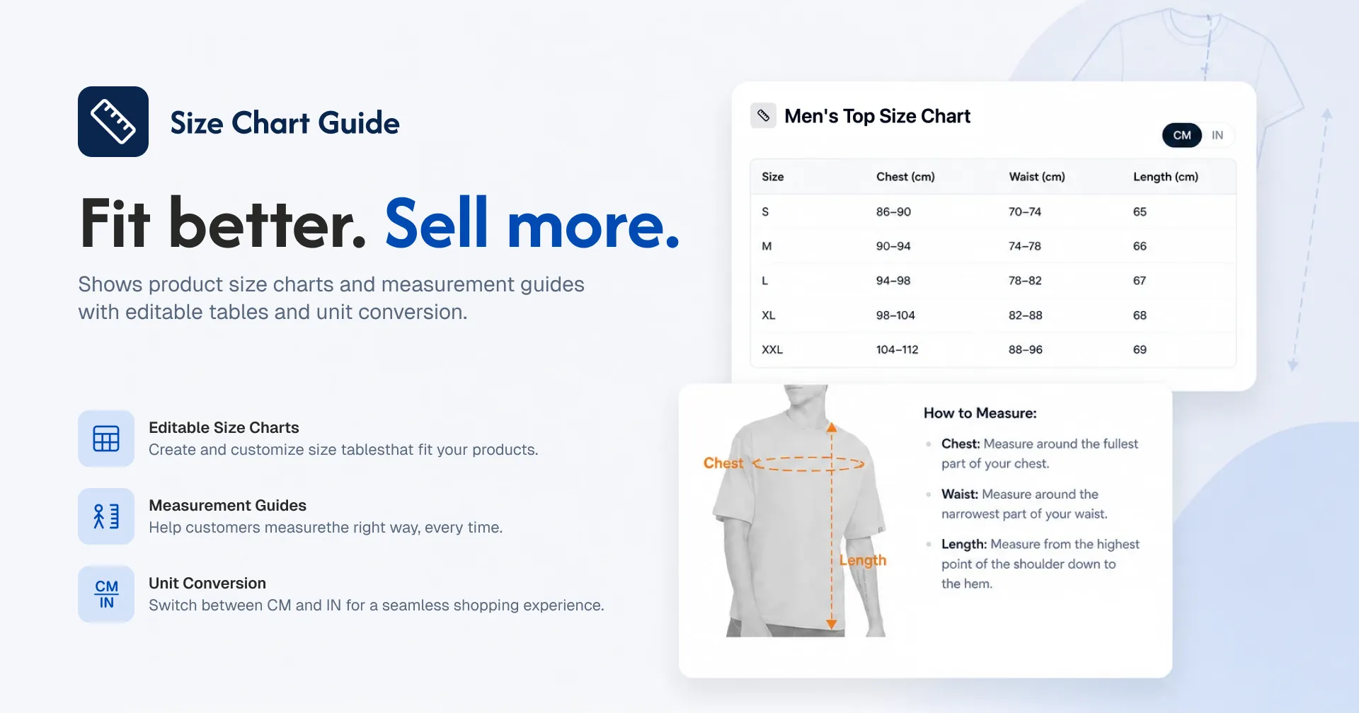 Size Chart Guide cover