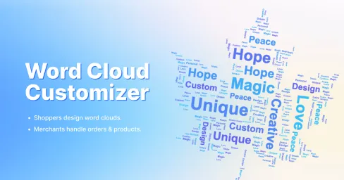 Enable shoppers to generate and preview their custom word cloud 