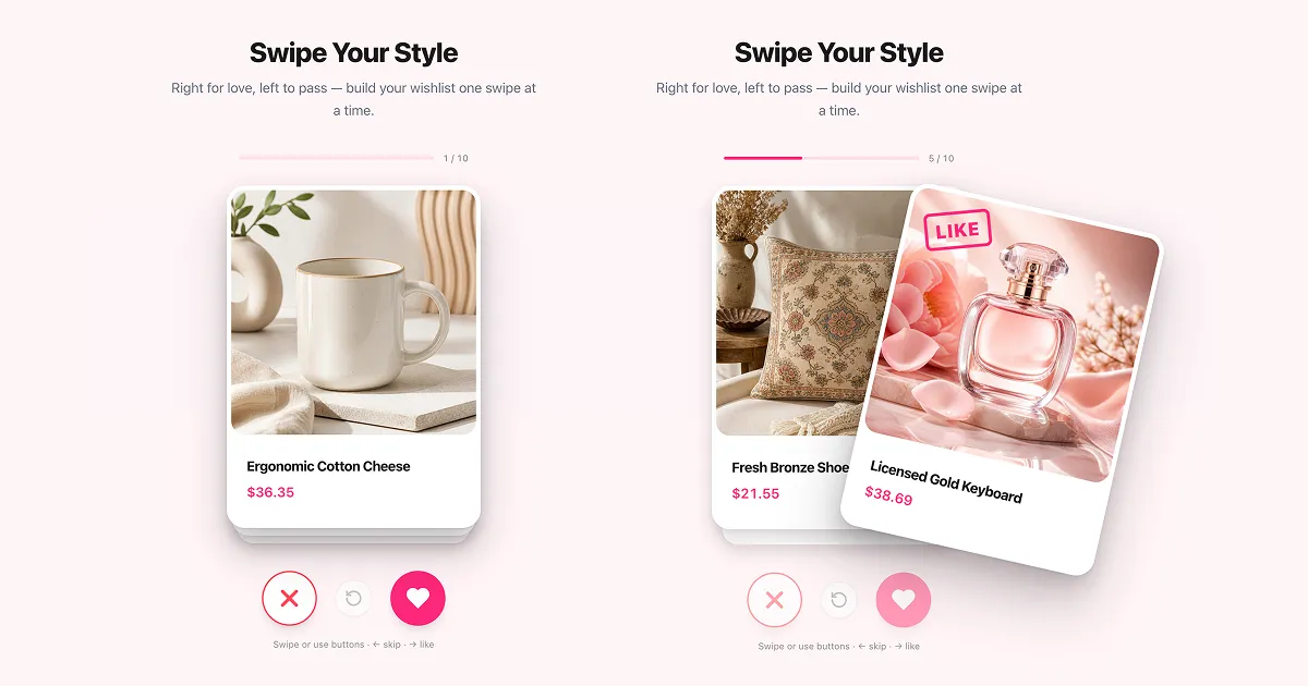 Tinder Style Swipe cover